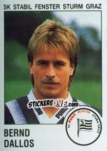 Figurina Bernd Dallos - Österreichische Fußball-Bundesliga 1991-1992 n. 155 - Panini