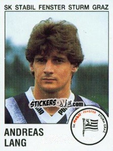 Sticker Andreas Lang - Österreichische Fußball-Bundesliga 1991-1992 - Panini