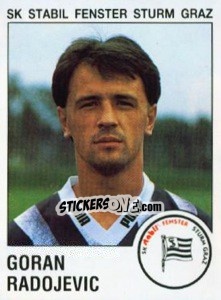 Sticker Goran Radojevic - Österreichische Fußball-Bundesliga 1991-1992 - Panini