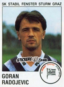 Sticker Goran Radojevic - Österreichische Fußball-Bundesliga 1991-1992 n. 160 - Panini