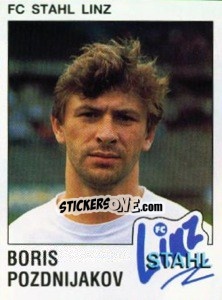 Sticker Boris Pozdnijakov - Österreichische Fußball-Bundesliga 1991-1992 - Panini