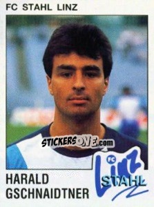 Sticker Harald Gschnaidtner - Österreichische Fußball-Bundesliga 1991-1992 - Panini
