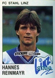 Cromo Hannes Reinmayr - Österreichische Fußball-Bundesliga 1991-1992 - Panini