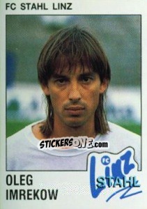 Cromo Oleg Imrekow - Österreichische Fußball-Bundesliga 1991-1992 - Panini
