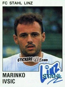 Sticker Marinko Ivsic - Österreichische Fußball-Bundesliga 1991-1992 - Panini