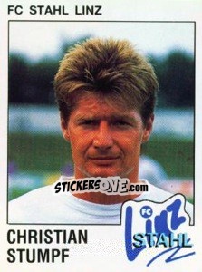 Sticker Christian Stumpf - Österreichische Fußball-Bundesliga 1991-1992 - Panini