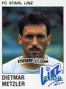 Figurina Dietmar Metzler - Österreichische Fußball-Bundesliga 1991-1992 - Panini