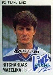 Cromo Richardas Mazeijka - Österreichische Fußball-Bundesliga 1991-1992 - Panini