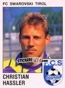 Sticker Christian Hassler - Österreichische Fußball-Bundesliga 1991-1992 - Panini