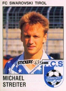 Cromo Michael Streiter - Österreichische Fußball-Bundesliga 1991-1992 - Panini