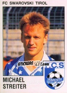 Sticker Michael Streiter - Österreichische Fußball-Bundesliga 1991-1992 n. 186 - Panini