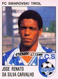 Sticker Jose Renato Da Silva Carvalho - Österreichische Fußball-Bundesliga 1991-1992 - Panini