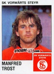 Figurina Manfred Trost - Österreichische Fußball-Bundesliga 1991-1992 n. 201 - Panini