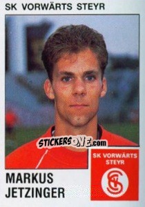 Sticker Markus Jetzinger - Österreichische Fußball-Bundesliga 1991-1992 - Panini