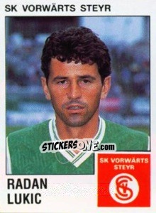 Sticker Radan Lukic - Österreichische Fußball-Bundesliga 1991-1992 - Panini
