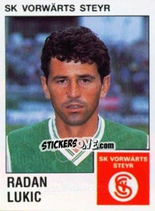 Cromo Radan Lukic - Österreichische Fußball-Bundesliga 1991-1992 n. 203 - Panini