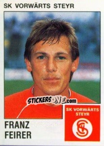 Sticker Franz Feirer - Österreichische Fußball-Bundesliga 1991-1992 - Panini