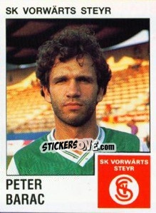 Figurina Peter Barac - Österreichische Fußball-Bundesliga 1991-1992 n. 207 - Panini