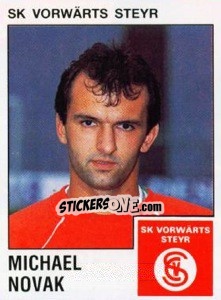 Sticker Michael Novak - Österreichische Fußball-Bundesliga 1991-1992 - Panini