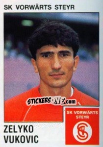 Sticker Zeljko Vukovic - Österreichische Fußball-Bundesliga 1991-1992 - Panini