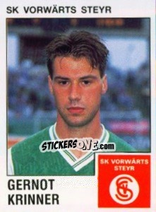 Cromo Gernot Krinner - Österreichische Fußball-Bundesliga 1991-1992 - Panini