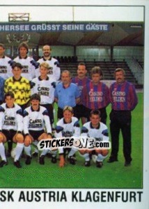 Figurina Team Photo - Österreichische Fußball-Bundesliga 1991-1992 n. 220 - Panini