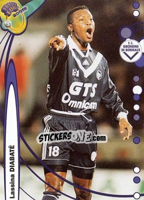 Figurina Lassina Diabate - France Foot 1999-2000 n. 41 - Ds