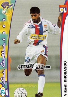 Cromo Vikash Dhorasoo - France Foot 1999-2000 - Ds