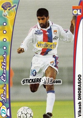 Sticker Vikash Dhorasoo - France Foot 1999-2000 n. 82 - Ds