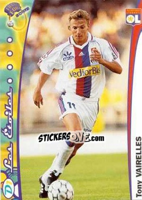 Sticker Tony Vairelles - France Foot 1999-2000 - Ds