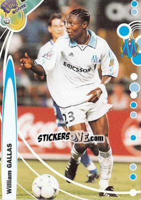 Sticker William Gallas - France Foot 1999-2000 - Ds
