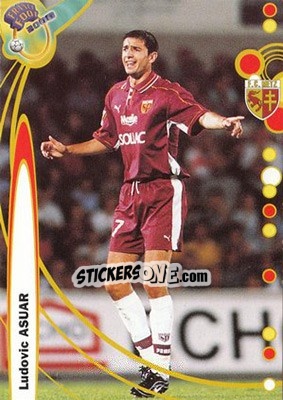 Sticker Ludovic Asuar - France Foot 1999-2000 - Ds