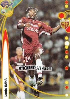 Sticker Louis Saha - France Foot 1999-2000 - Ds