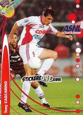Sticker Tony Cascarino - France Foot 1999-2000 - Ds