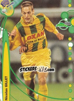 Sticker Nicolas Gillet - France Foot 1999-2000 - Ds