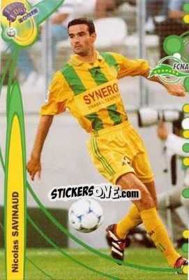Figurina Nicolas Savinaud - France Foot 1999-2000 n. 158 - Ds