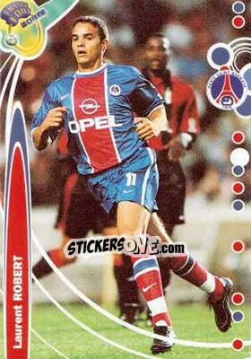 Cromo Laurent Robert - France Foot 1999-2000 - Ds