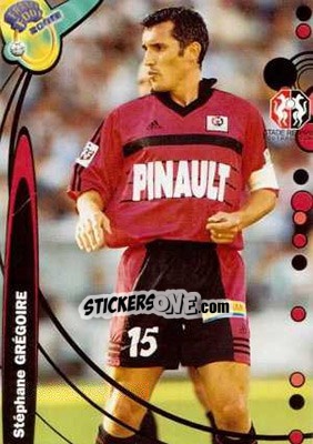 Cromo Stephane Gregoire - France Foot 1999-2000 - Ds