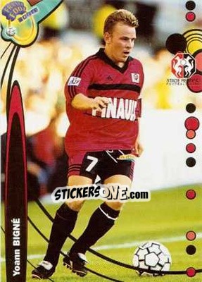 Sticker Yoann Bigne - France Foot 1999-2000 - Ds