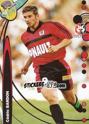 Sticker Cedric Bardon - France Foot 1999-2000 - Ds