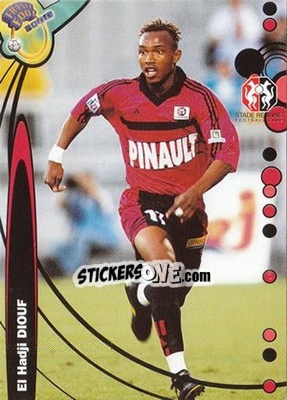 Sticker El Hadji Diouf - France Foot 1999-2000 n. 196 - Ds