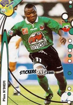 Sticker Pius N'Diefi - France Foot 1999-2000 - Ds