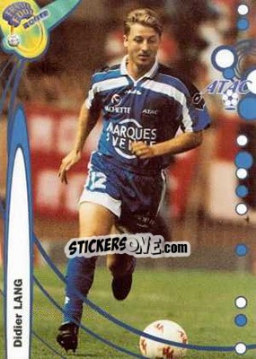 Cromo Didier Lang - France Foot 1999-2000 - Ds