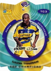 Sticker Lilian Thuram - France Foot 1999-2000 n. TC3 - Ds