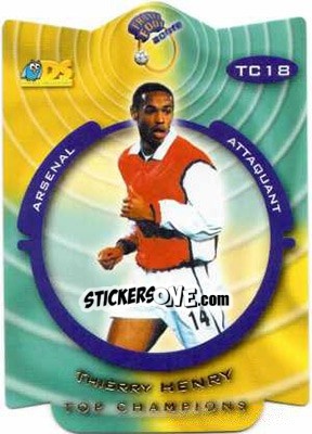 Sticker Thierry Henry - France Foot 1999-2000 n. TC18 - Ds