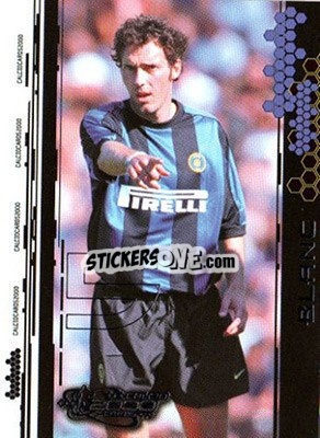 Sticker Laurent Blanc - Calcio Cards 1999-2000 n. 30 - Panini