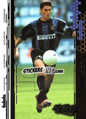 Sticker Javier Zanetti - Calcio Cards 1999-2000 n. 42 - Panini