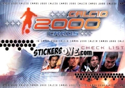 Sticker Checklist 1 - Calcio Cards 1999-2000 n. 98 - Panini