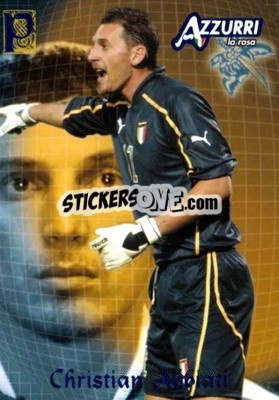 Sticker Christian Abbiati - Azzurri Trading Cards 2004 n. 3 - Panini