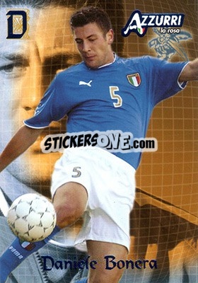 Sticker Bonera - Azzurri Trading Cards 2004 n. 7 - Panini